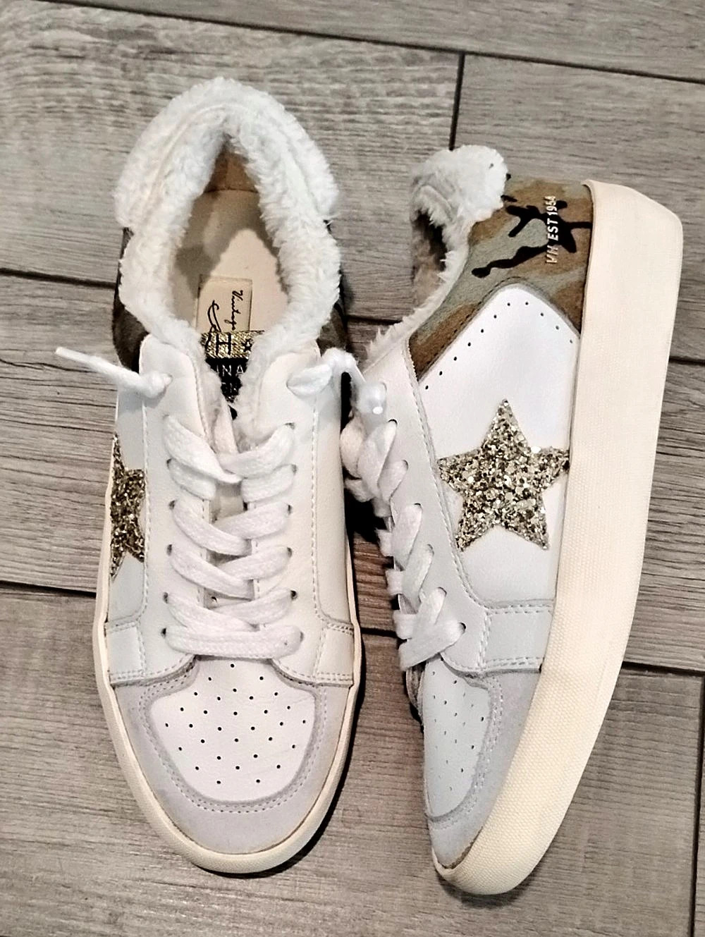 Vintage Havana Calliope Camo Sequin Star Sneakers US 7.5
